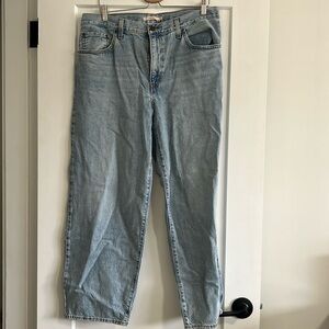 Light wash “baggy dad” jean